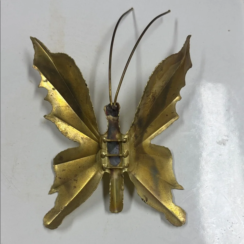 Butterflies Elegant Butterfly Wall Decor Set - Gold and Brown